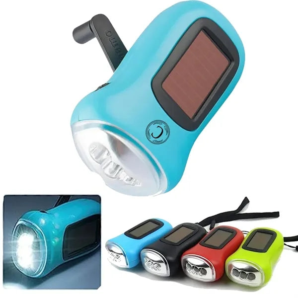 Rechargeable Hand Crank Flashlight
