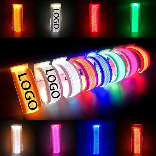 Led Light Up Flashing Wristbands Glow Bracelets