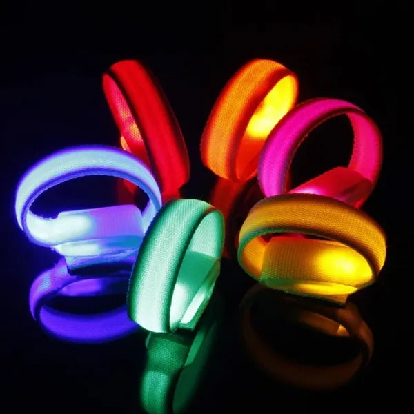 Led Light Up Flashing Wristbands Glow Bracelets