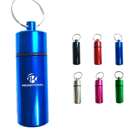 Pocket Drug Holder Pill Container Bottle Case Keychain