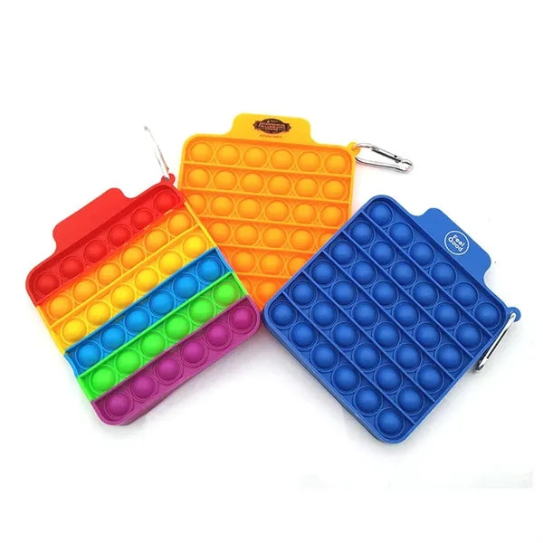 Travel Push Pop Bubble Fidget Sensory Toy
