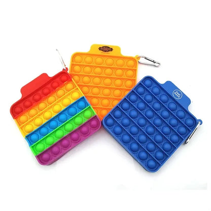 Travel Push Pop Bubble Fidget Sensory Toy