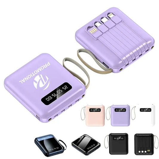 4 in 1 Charging Cables 20000 mAh Mini Power Bank