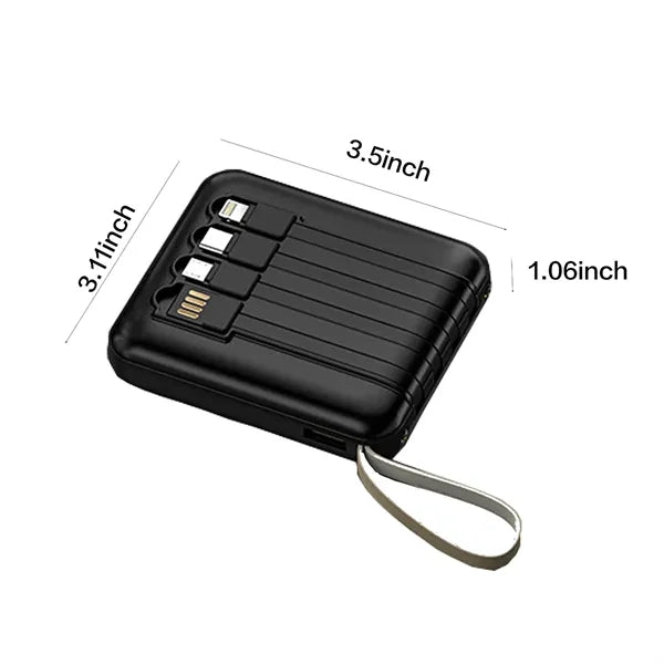 4 in 1 Charging Cables 20000 mAh Mini Power Bank