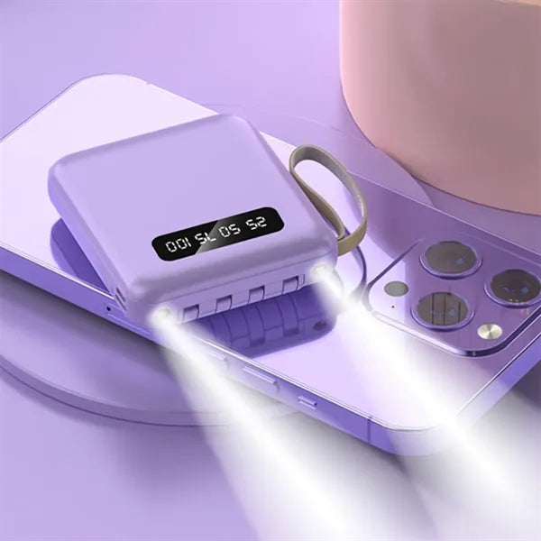 4 in 1 Charging Cables 20000 mAh Mini Power Bank