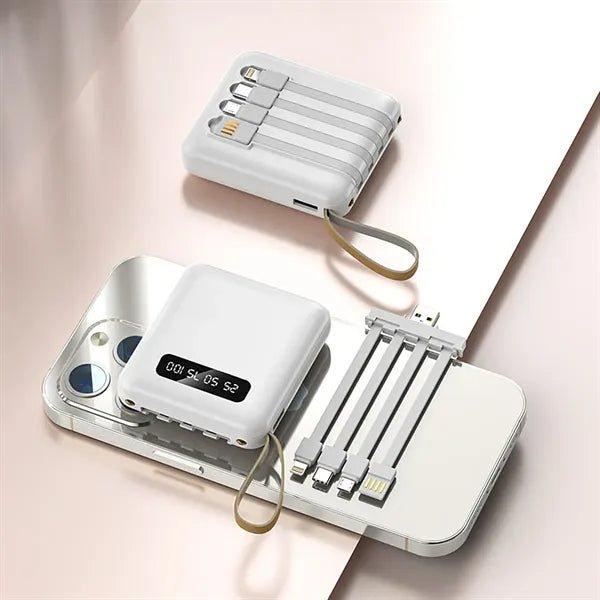 4 in 1 Charging Cables 20000 mAh Mini Power Bank