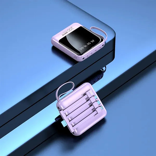 4 in 1 Charging Cables 20000 mAh Mini Power Bank