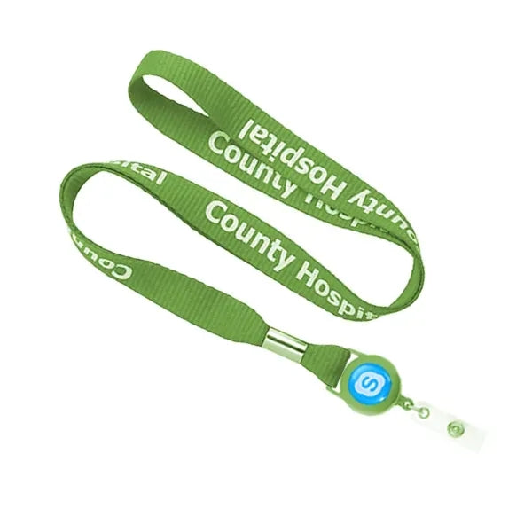 Polyester/Badge Reel/Metal Clip Lanyard Combo