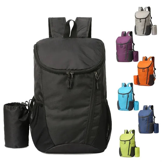 Foldable Travel Backpack With Cup Holder