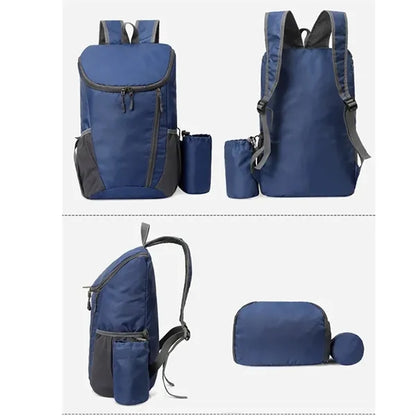 Foldable Travel Backpack With Cup Holder