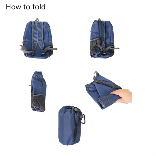 Foldable Travel Backpack With Cup Holder