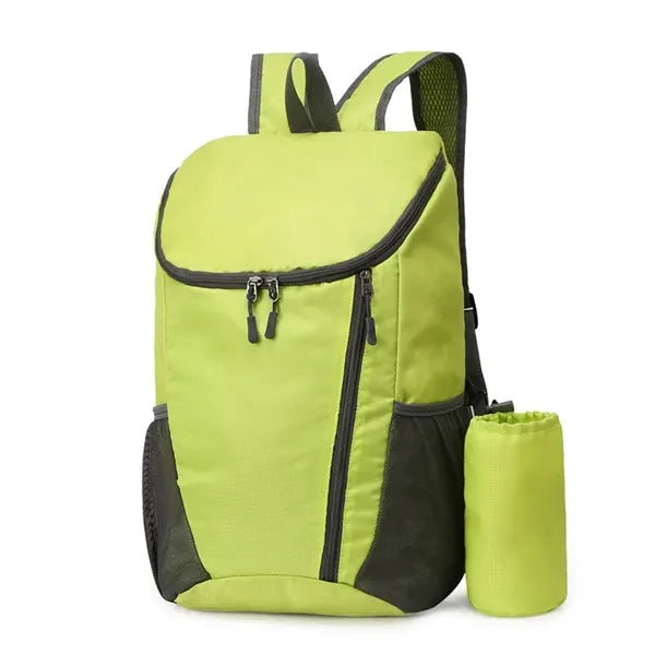 Foldable Travel Backpack With Cup Holder
