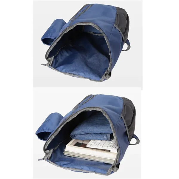 Foldable Travel Backpack With Cup Holder