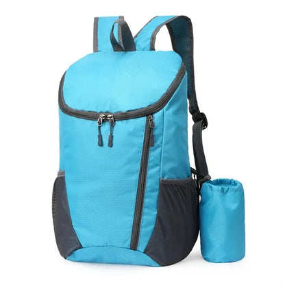 Foldable Travel Backpack With Cup Holder