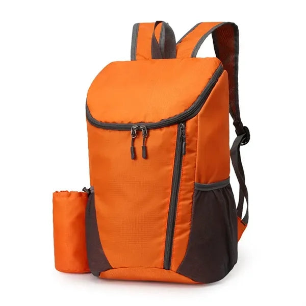 Foldable Travel Backpack With Cup Holder