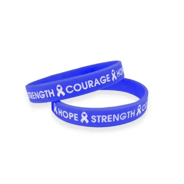 Colorfilled Silicone Wristband Bracelet-A