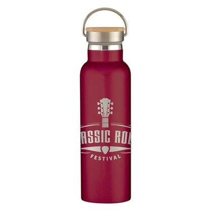21 Oz. Full Laser Tipton Stainless Steel Bottle With Bamb...