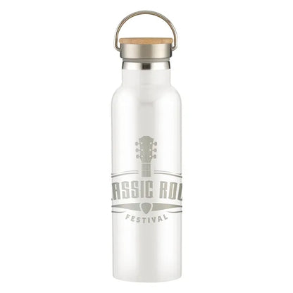 21 Oz. Full Laser Tipton Stainless Steel Bottle With Bamb...