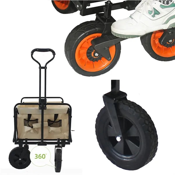 Outdoor Picnic Foldable Camp Trolley