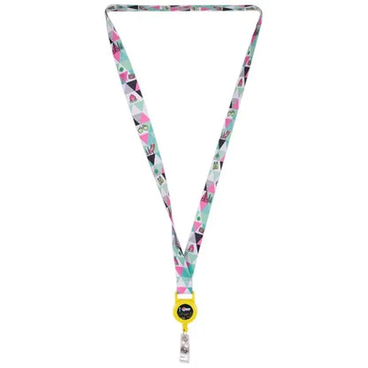 3/4" LA-460 Attachment Sublimation Lanyard w/Retractable Bad