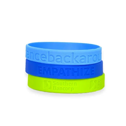 Debossed Silicone Wristband Bracelet
