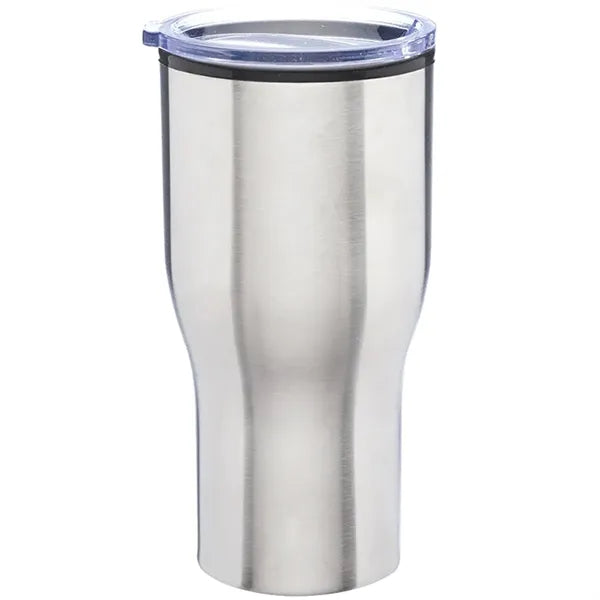 28 Oz. Stainless Steel Travel Mugs W/ Plastic Interior