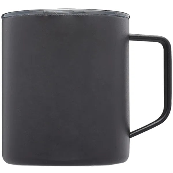 13.5 Oz Double Wall Color Coated Travel Mugs W/ Handles