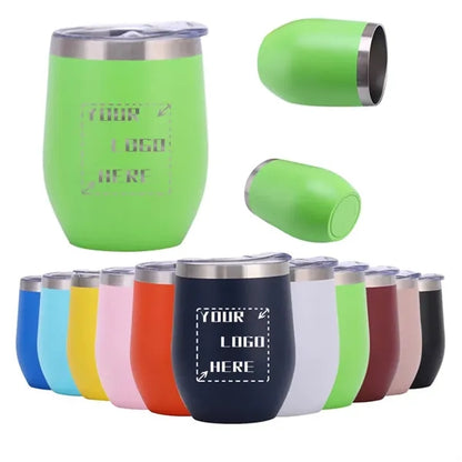 12oz Lids and Straws EggShell Tumblers
