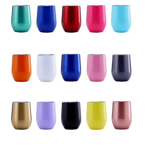 12oz Lids and Straws EggShell Tumblers