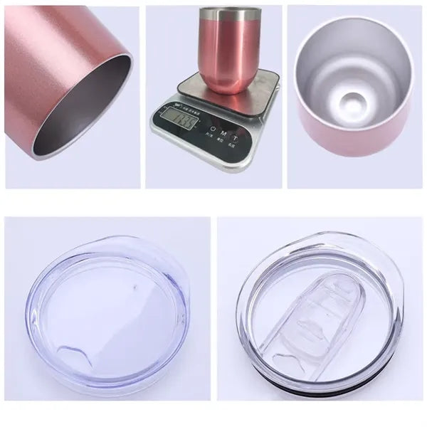 12oz Lids and Straws EggShell Tumblers