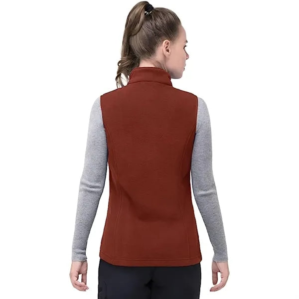 Women's Recycled Full Zip Fleece Vest W/ Wrinkle Resistance