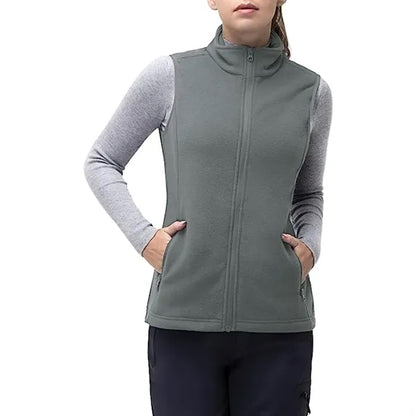 Women's Recycled Full Zip Fleece Vest W/ Wrinkle Resistance