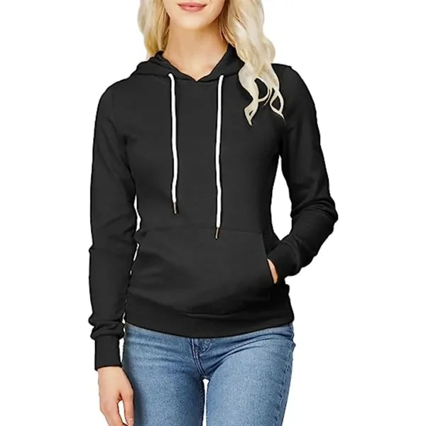 Women's rPET Fleece Hoodie w/ Kangaroo Pocket & Antibacteria