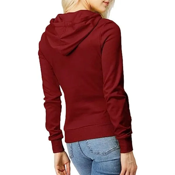 Women's rPET Fleece Hoodie w/ Kangaroo Pocket & Antibacteria