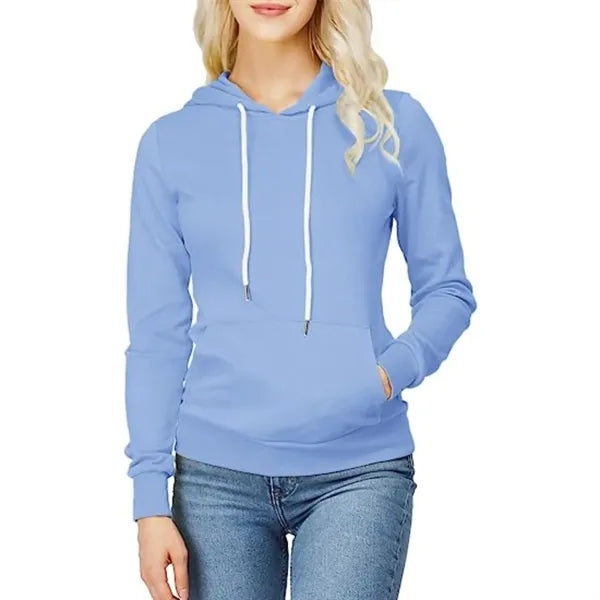 Women's rPET Fleece Hoodie w/ Kangaroo Pocket & Antibacteria