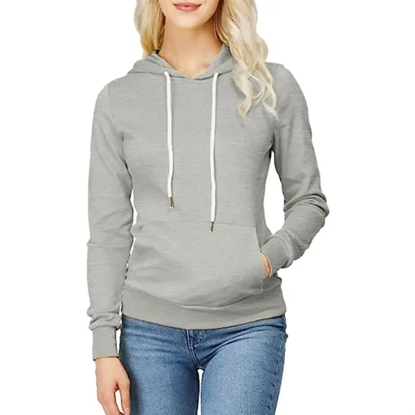 Women's rPET Fleece Hoodie w/ Kangaroo Pocket & Antibacteria