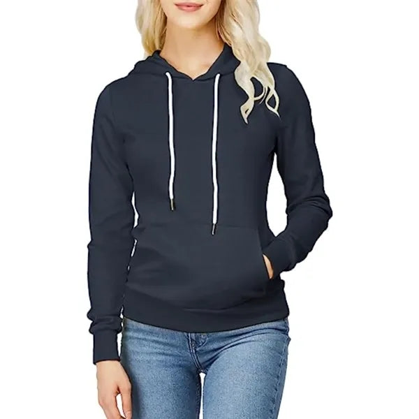 Women's rPET Fleece Hoodie w/ Kangaroo Pocket & Antibacteria