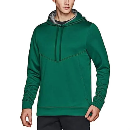 Men's rPET Fleece Pullover Hoodie w/ Pocket & Antibacterial