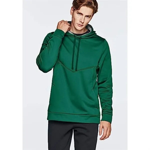 Men's rPET Fleece Pullover Hoodie w/ Pocket & Antibacterial