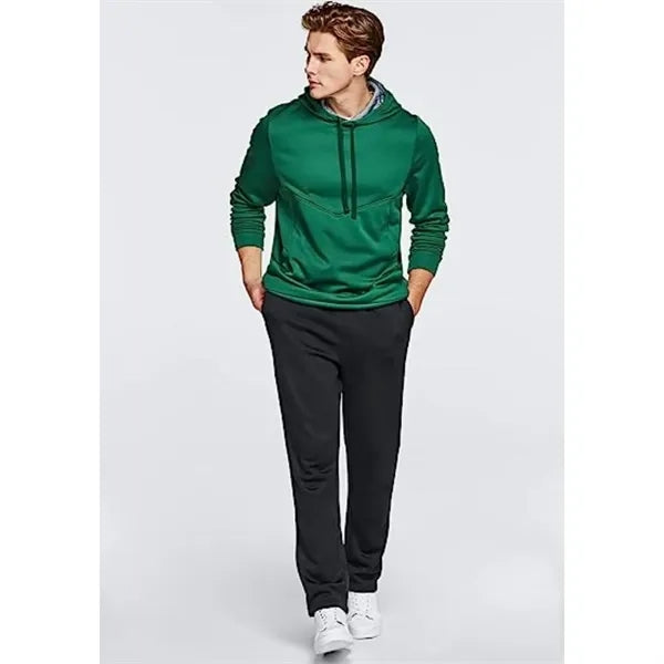 Men's rPET Fleece Pullover Hoodie w/ Pocket & Antibacterial