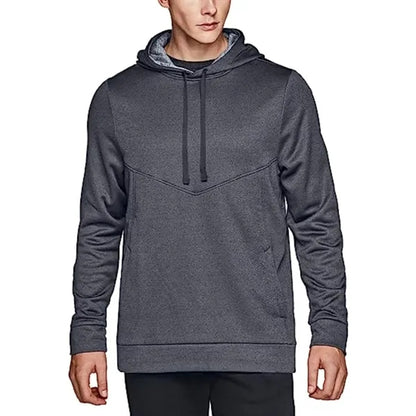 Men's rPET Fleece Pullover Hoodie w/ Pocket & Antibacterial