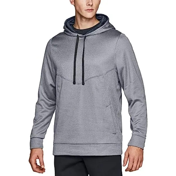 Men's rPET Fleece Pullover Hoodie w/ Pocket & Antibacterial