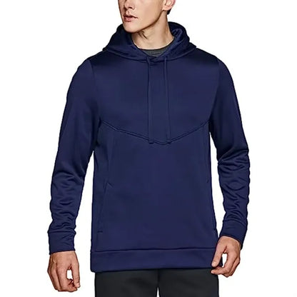 Men's rPET Fleece Pullover Hoodie w/ Pocket & Antibacterial