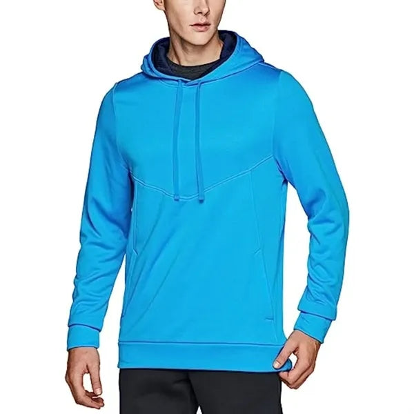 Men's rPET Fleece Pullover Hoodie w/ Pocket & Antibacterial