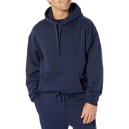 Men's rPET Wrinkle Resistance Fleece Hoodie w/ Pocket