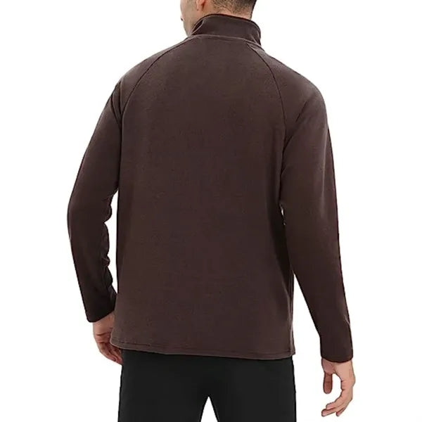 Men's rPET Quarter Zip Raglan Fleece Pullover, Antibacterial