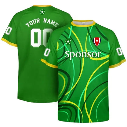PERFORMANCE CREW NECK FULLY CUSTOM DYE SUBLIMATION T-SHIRT