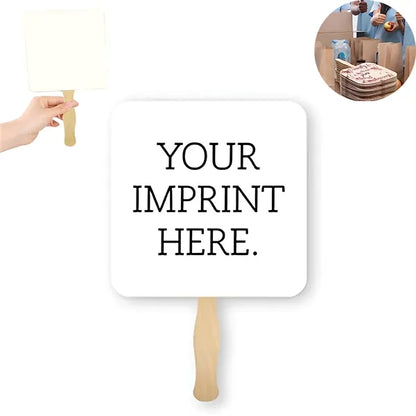 Square Hand Fan with Rounded Corners