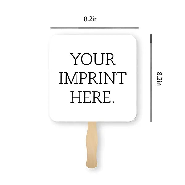 Square Hand Fan with Rounded Corners
