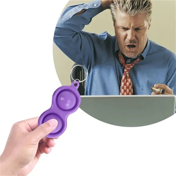 Mini Pop-It Fidget Keychain